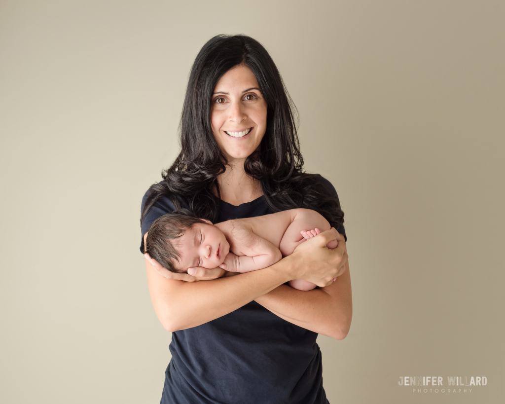 newborn posed portrait mother son Brockville family Photographer