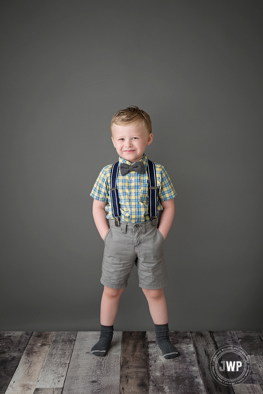 birthday boy 4 years suspenders Kingston children photographer