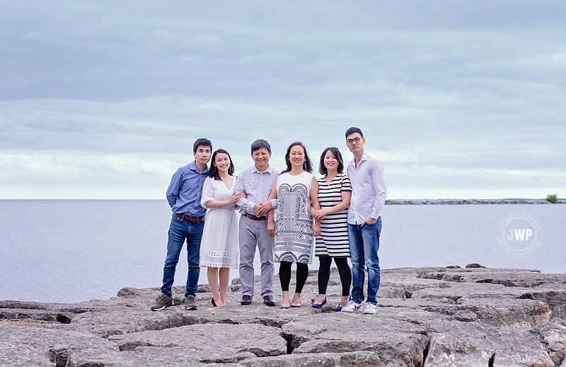 family rocks lake ontario park Kingston photographer