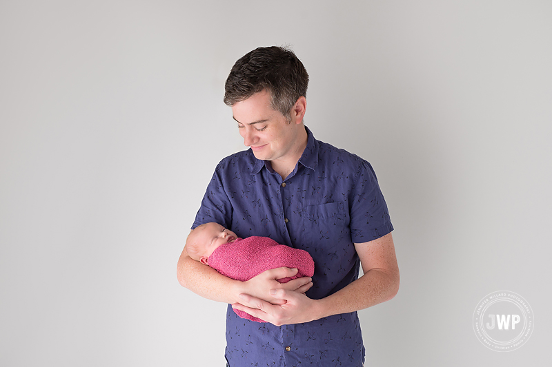 father daughter studio kingston ontario newborn photographer