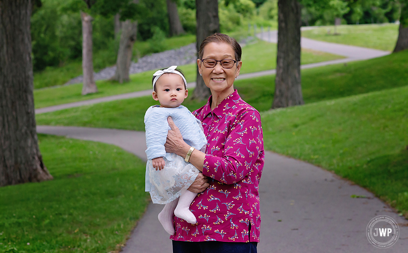 grandmother baby park trail Kingston Ontario Photographer