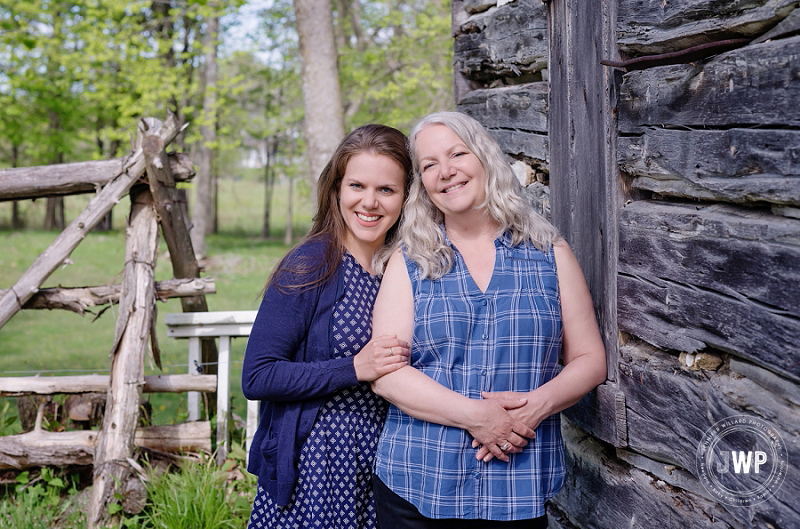 mother daughter rail fence barn forest Perth family photographer