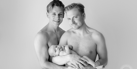 newborn boy two fathers gay parents LGBT Kingston baby photographer