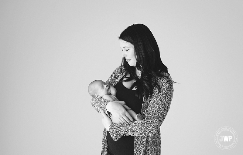 newborn mother studio portrait Kingston baby photographer