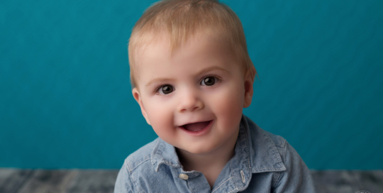 baby boy blue backdrop Kingston photographer