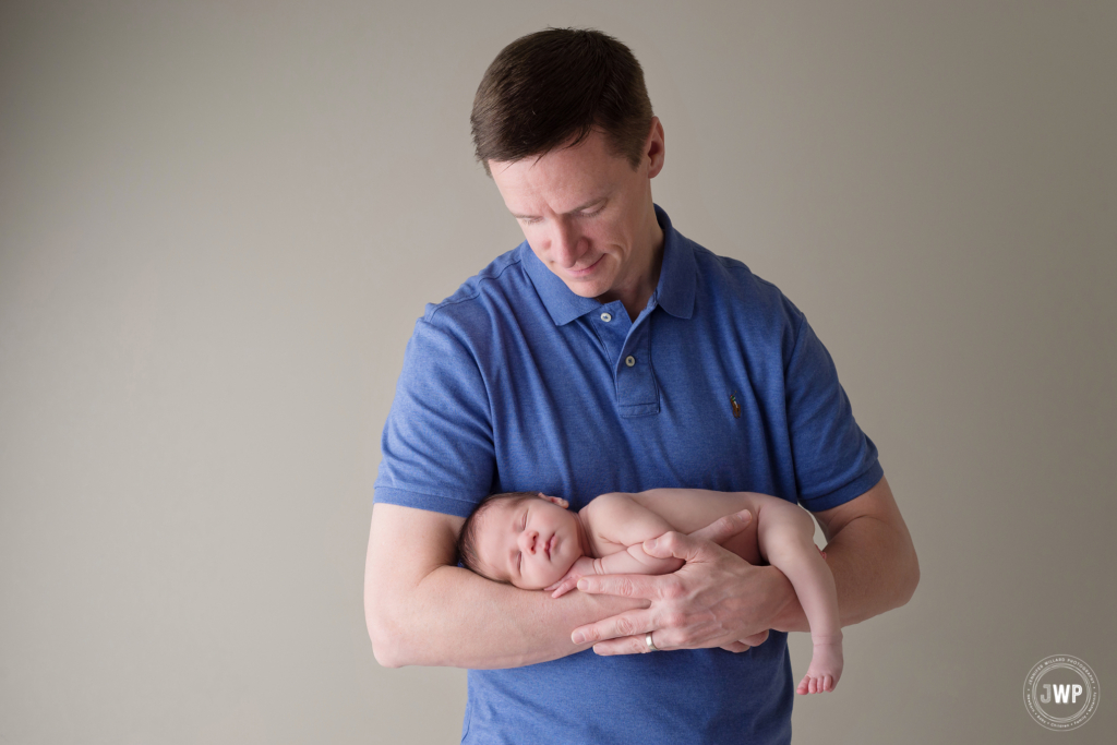 baby girl arms father Kingston newborn photographer