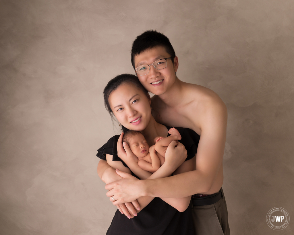 baby with parents Kingston newborn photographer