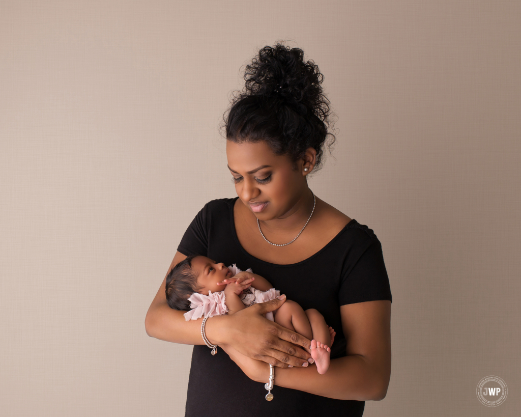 mother newborn daughter Canadian baby photographer