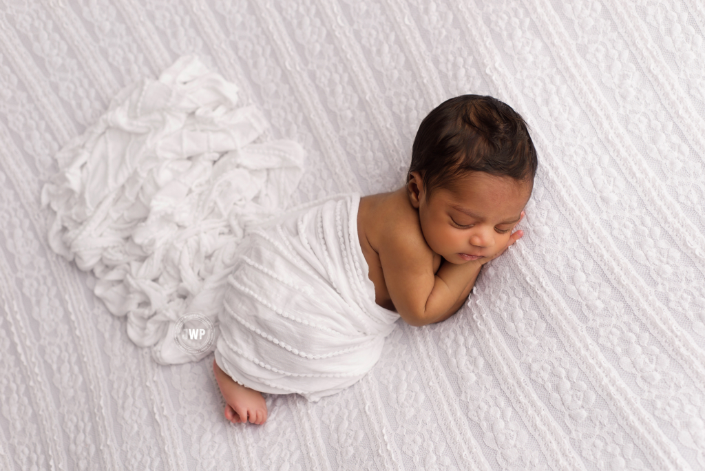 white lace blanket African American baby girl kingston photographer