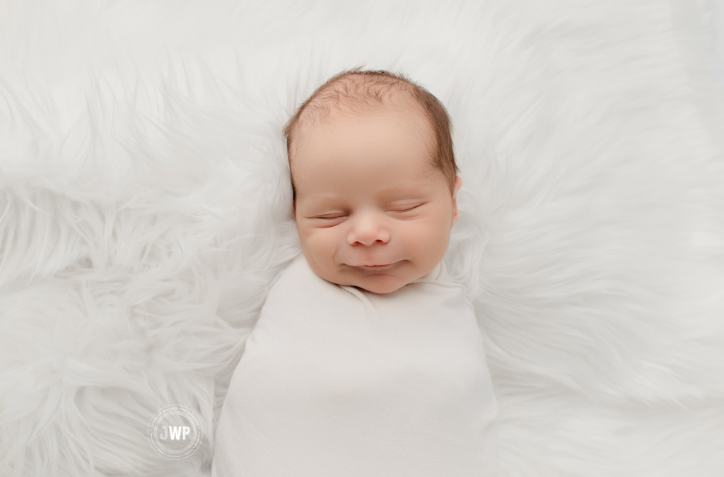 white wrap baby boy Kingston ontario newborn photographer