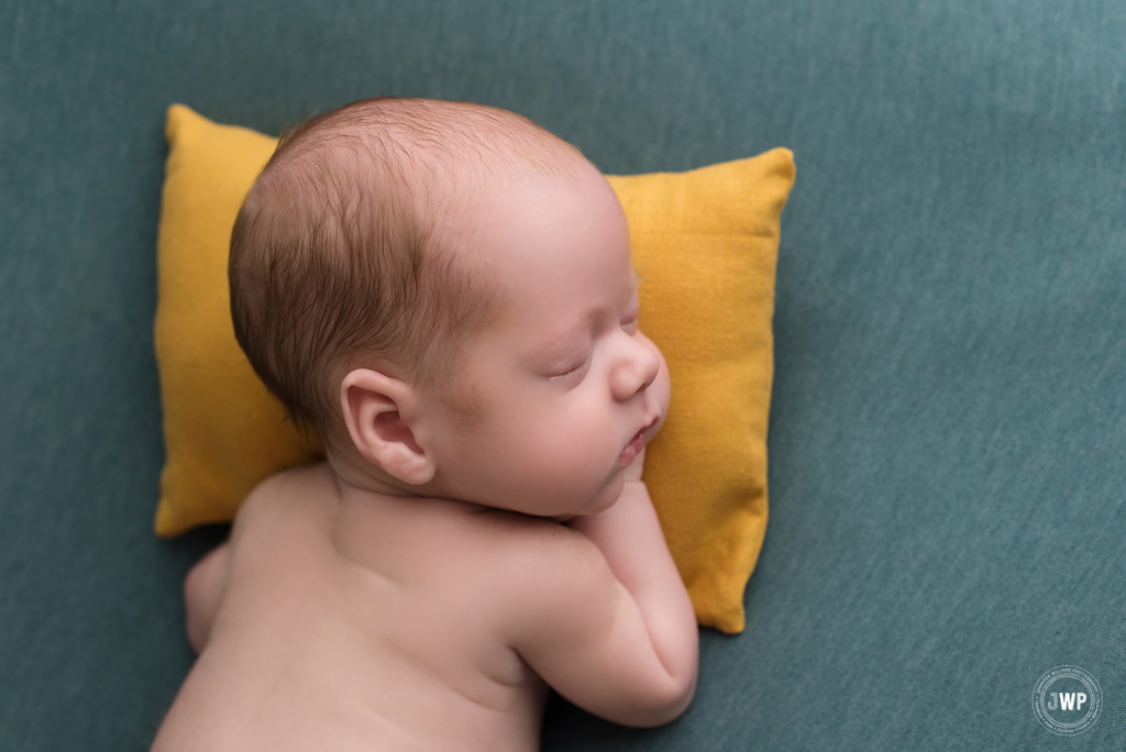baby boy blue yellow colour Palette Kingston newborn photographer