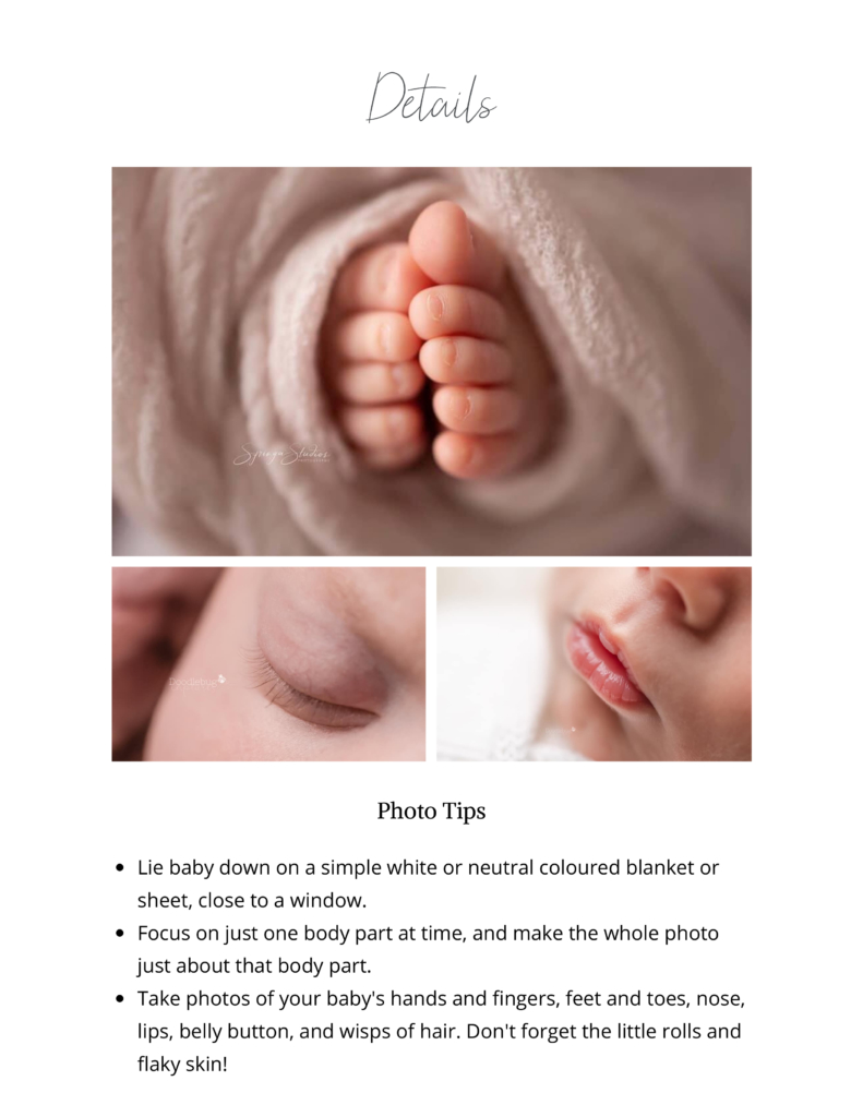 Photographing your Newborn at Home 