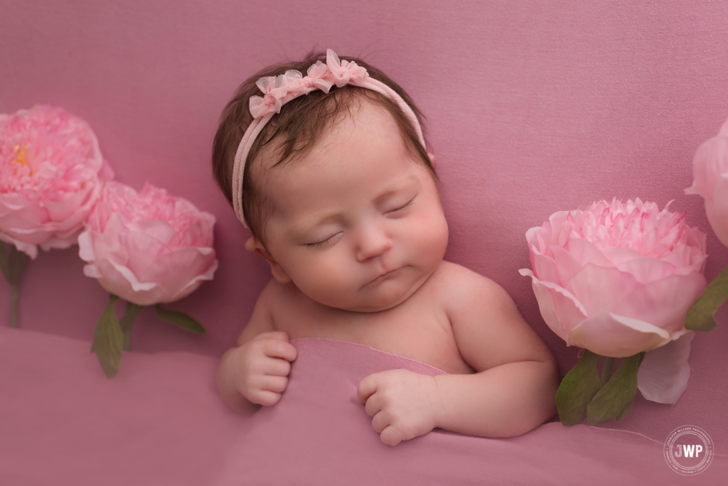 Kingston Ontario Photography baby girl pink flowers