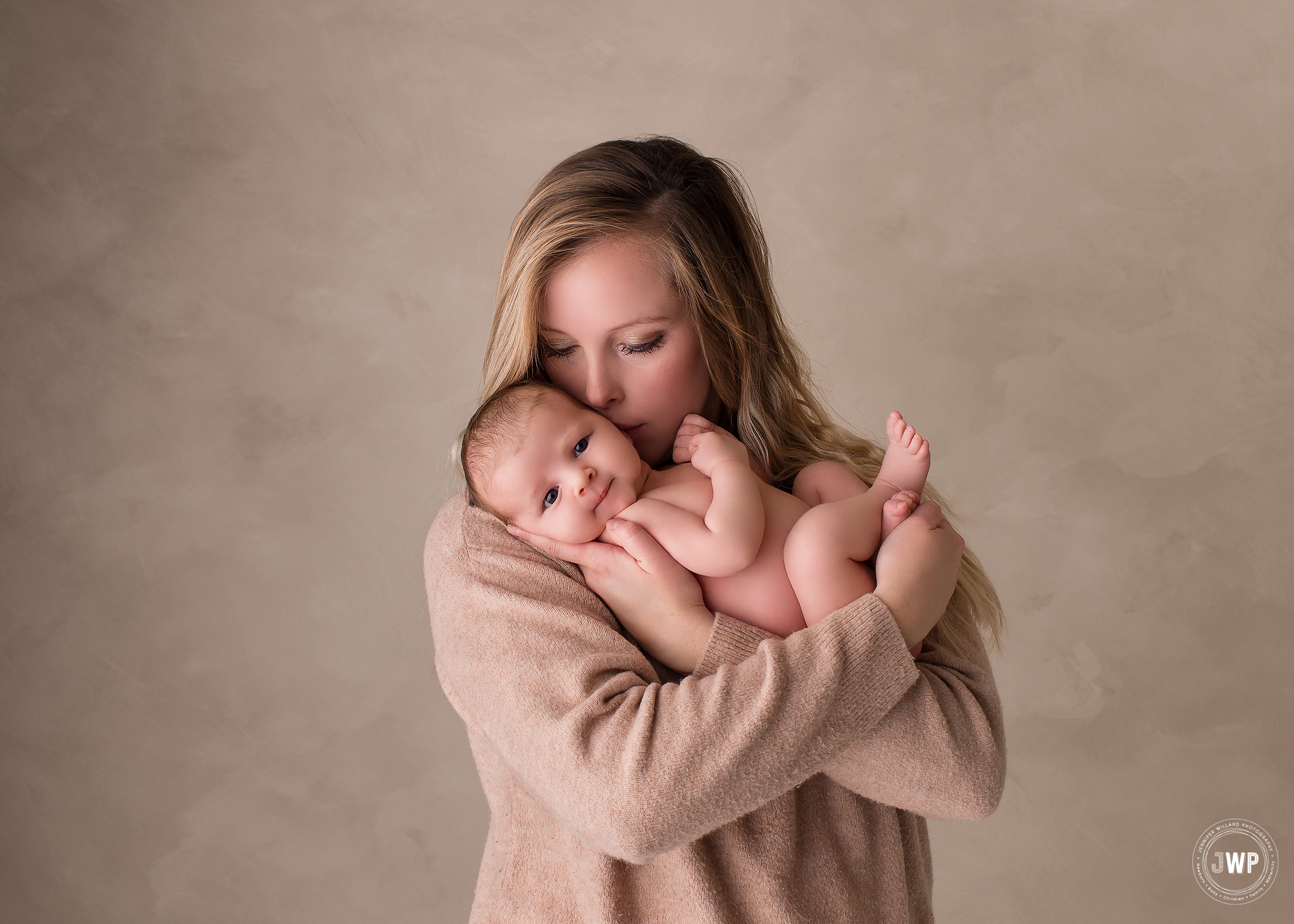 baby girl Mother daughter portrait studio Kingston newborn photographer