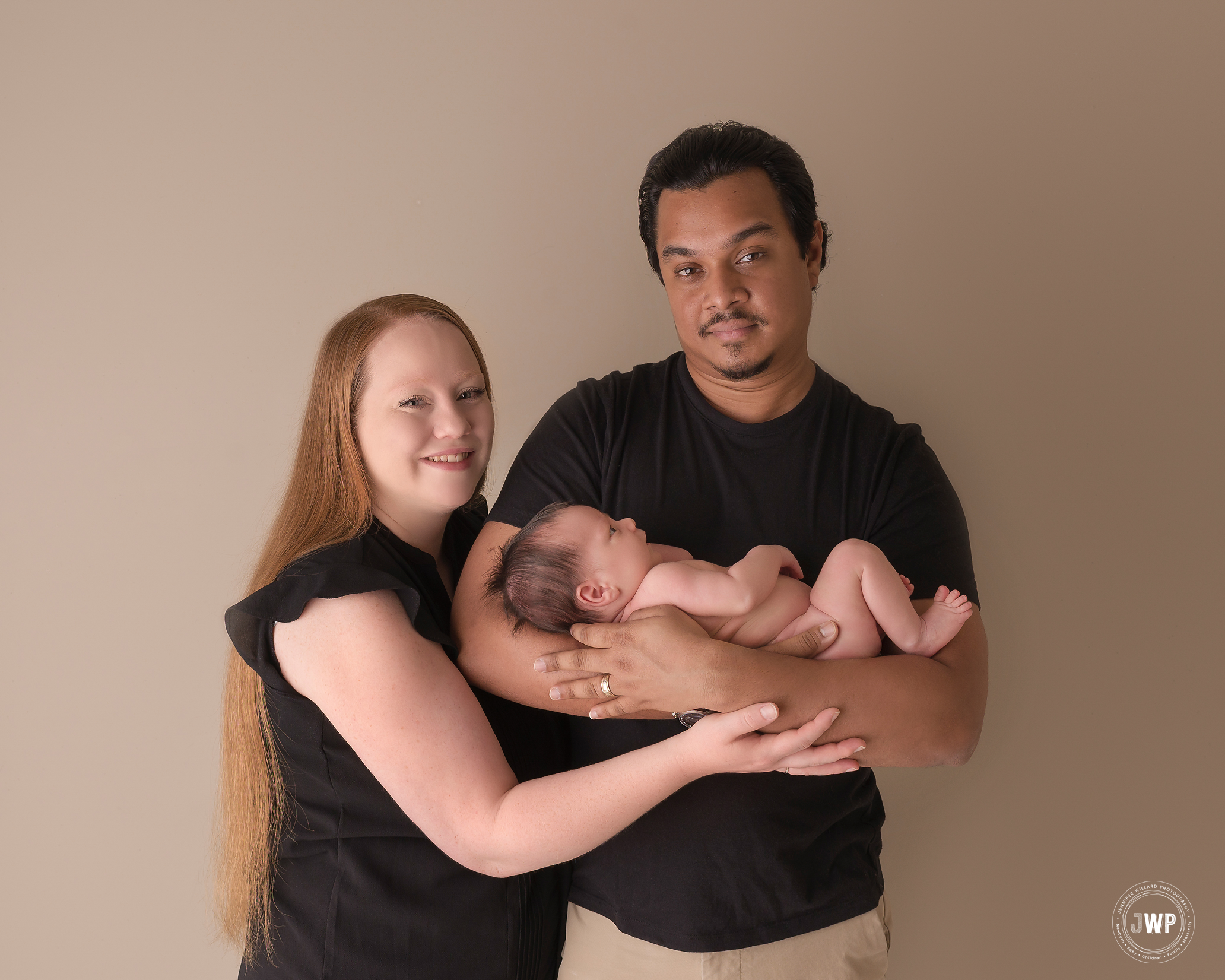 Father Mother Son Family Portrait Kingston Newborn Photographer
