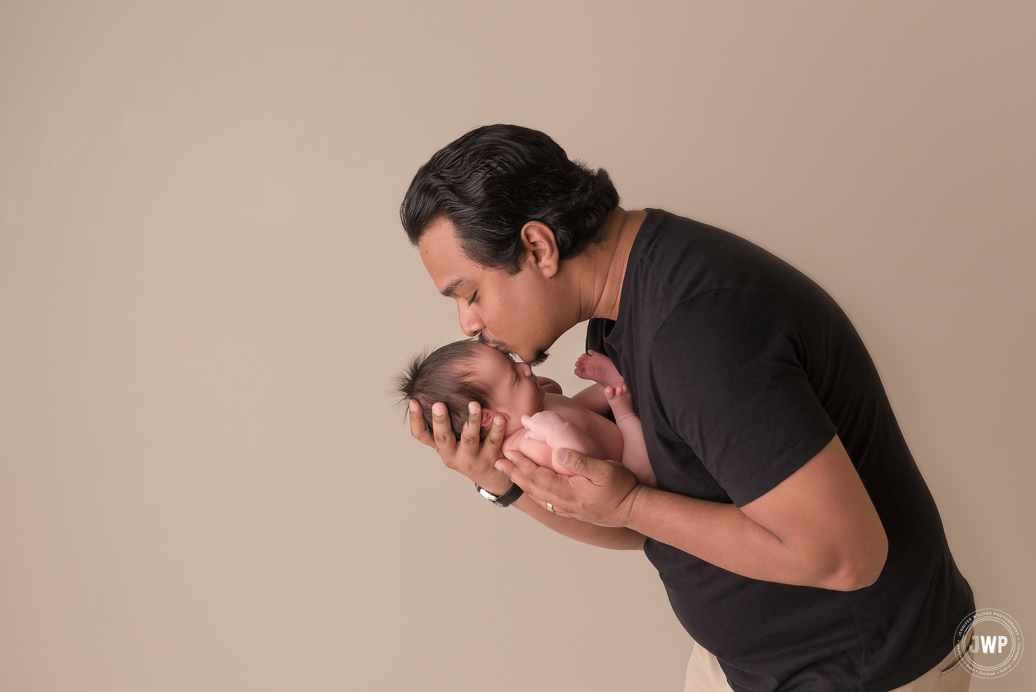 baby boy Father Studio Newborn Photography