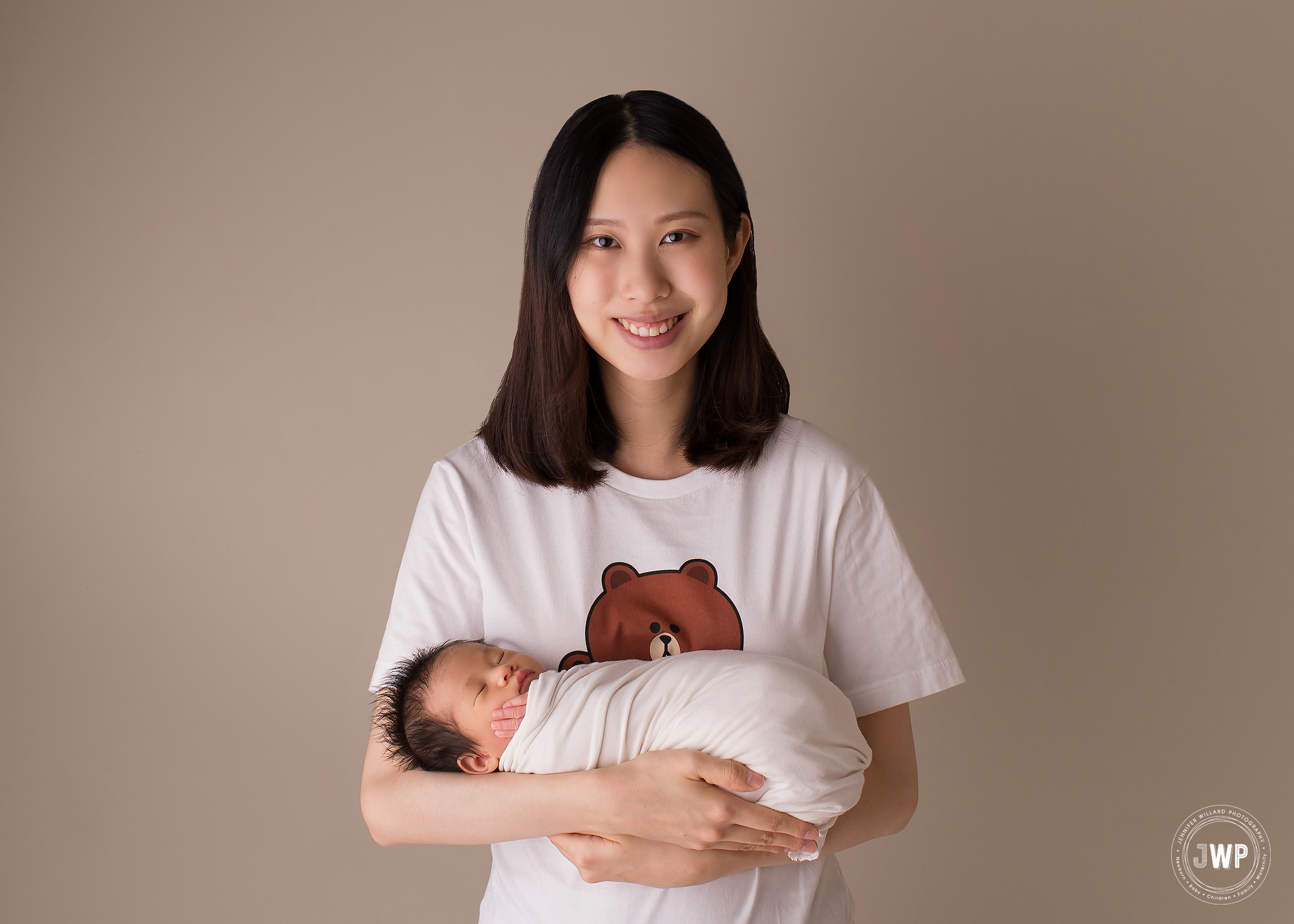 Mother daughter studio portrait Kingston newborn photographer