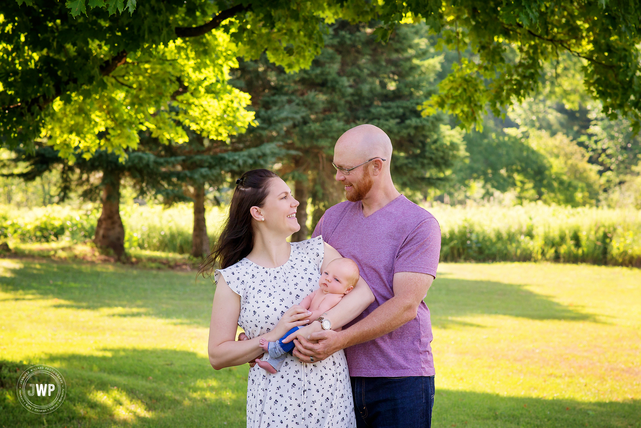 newborn boy mother father outdoors Kingston baby photographer