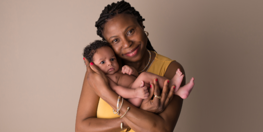 Mother son yellow shirt African American Kingston newborn photographer