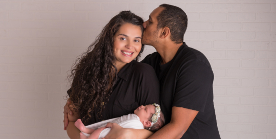 baby girl Mother Father Kingston Newborn Photographer