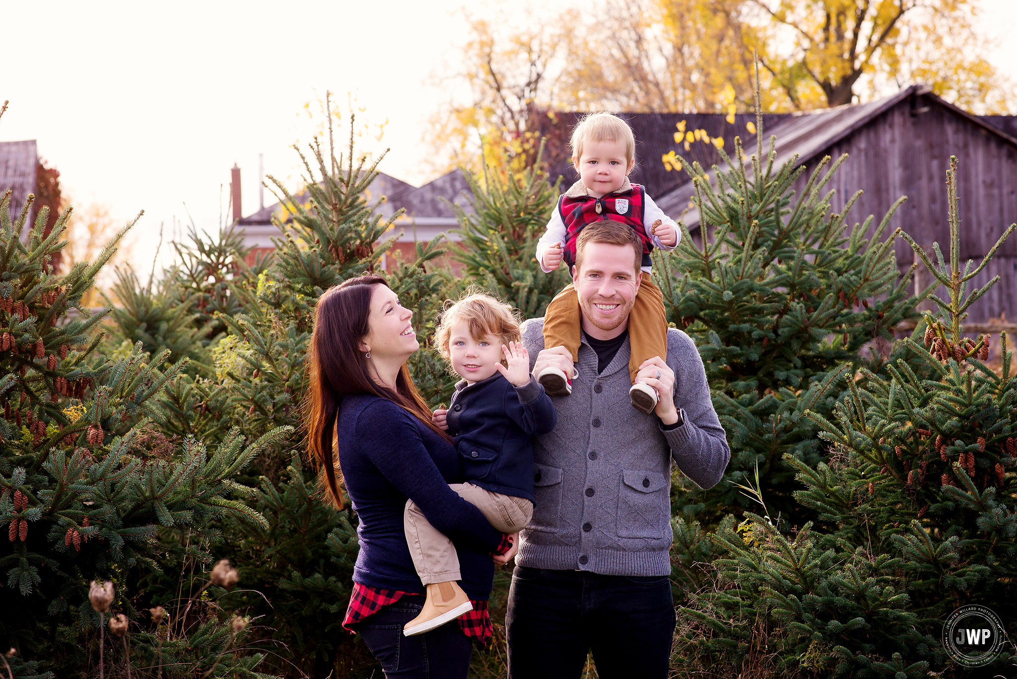Christmas Tree Farm Family Portraits Kingston Ontario Photographer