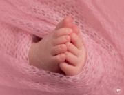 baby toes pink mohair blanket Kingston Ontario Newborn Photographer