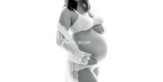 pregnant mother white robe boudoir glamour fine art Kingston Maternity Photographer