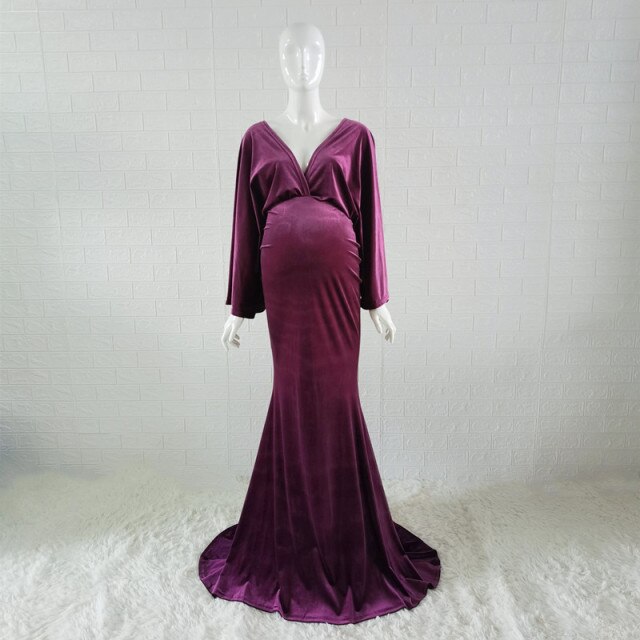 purple velvet dress