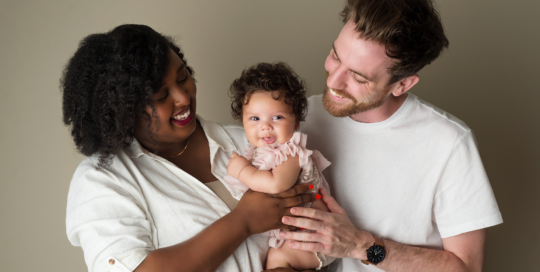 baby girl Mother Father studio Kingston family photographer